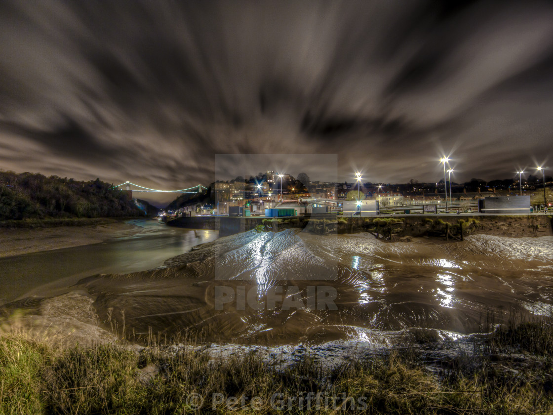 "Moody Bristol Skies" stock image