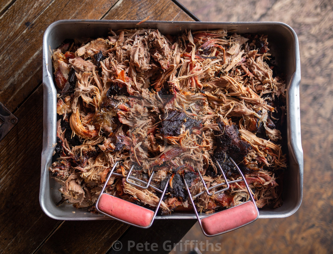 "Pulled Pork" stock image