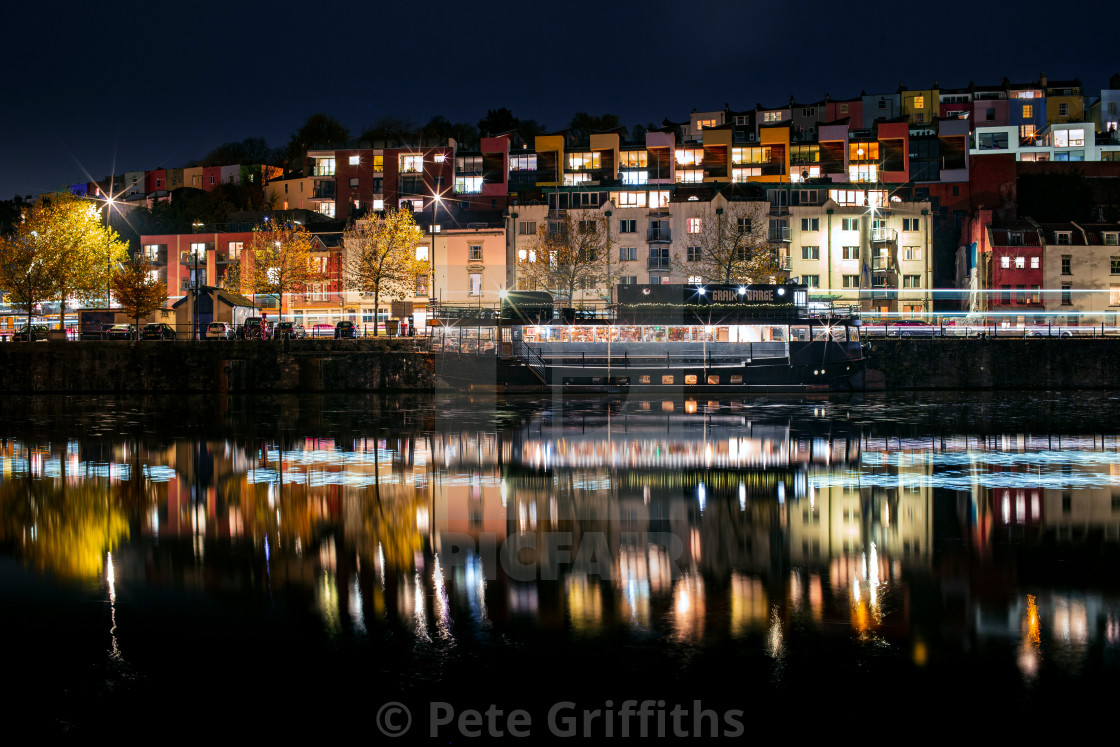 "Bristol at Night" stock image