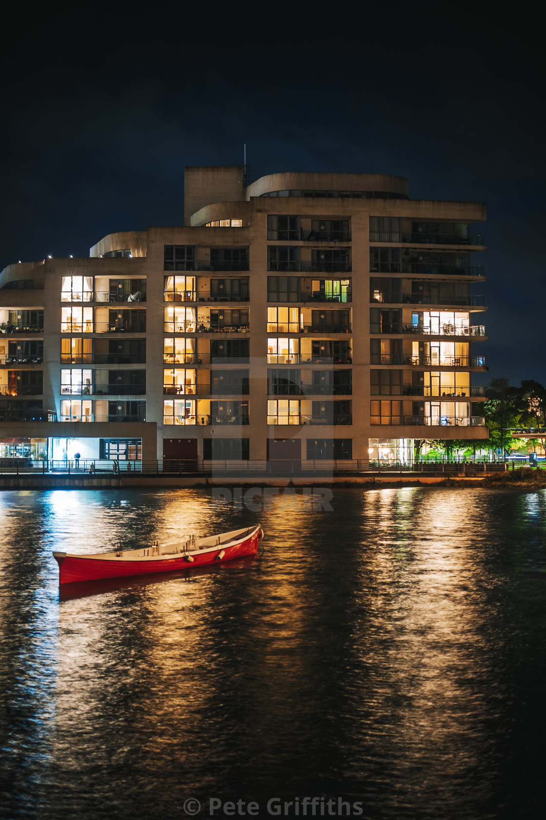 "The lonely boat" stock image