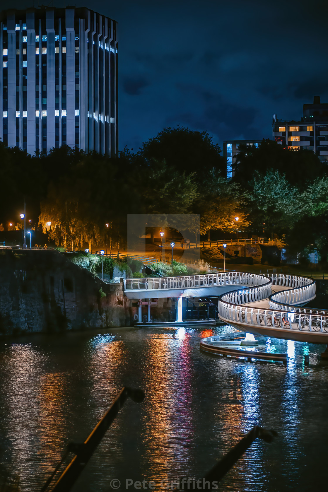 "Bristol Bendy Bridge" stock image