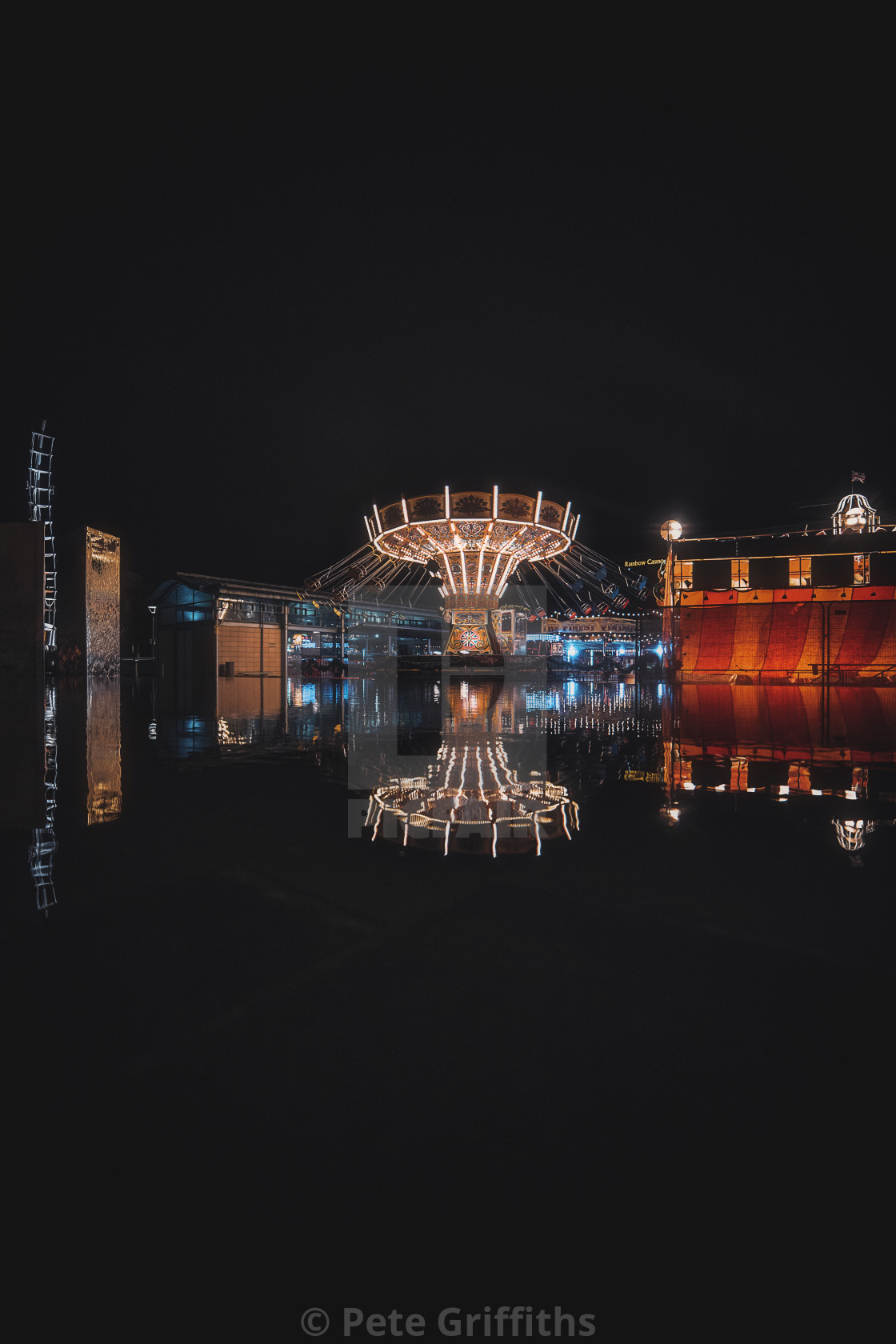 "Fairground Reflections" stock image