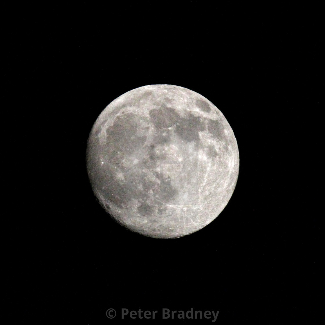 "The Moon in Full" stock image