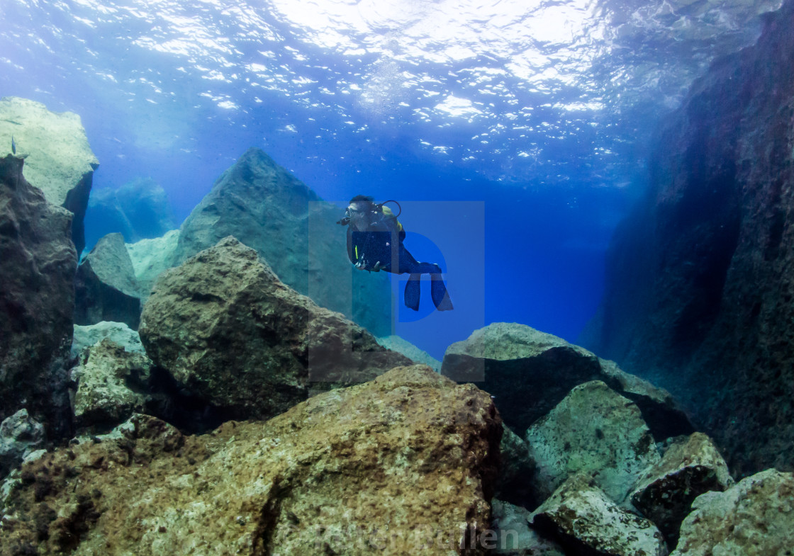 "Remains of the Azure Window" stock image