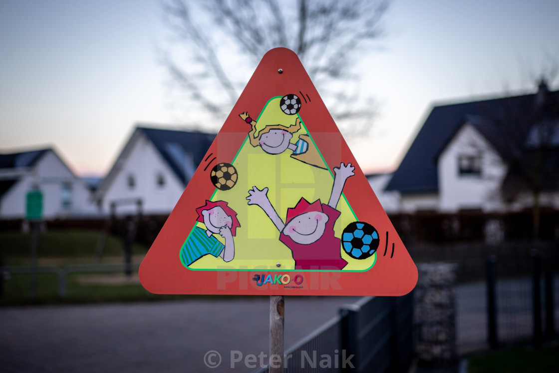 "Slow for Children" by Peter Naik - $22.89 "Slow for Children" stock image