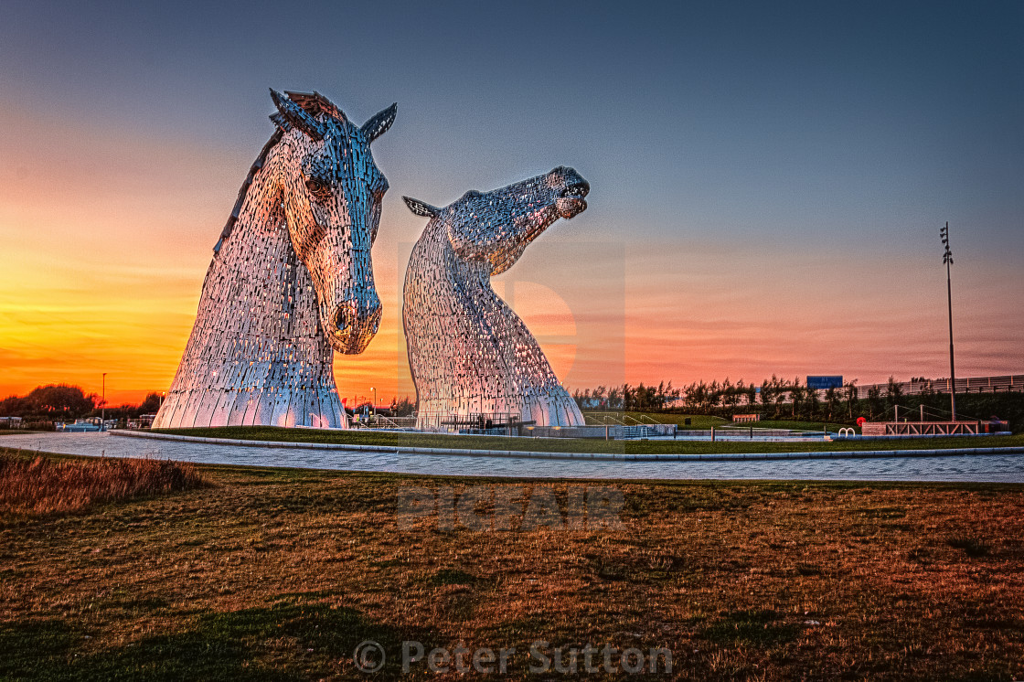 "The Kelpies" stock image