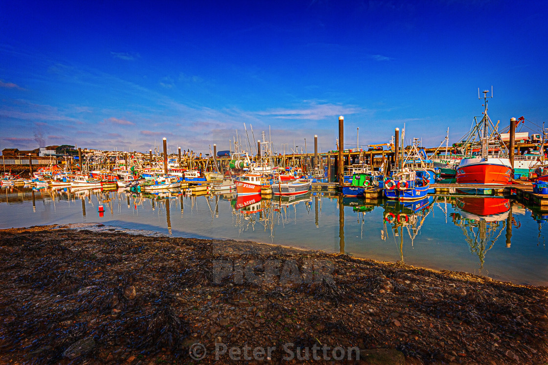 "Newlyn Moorings" stock image