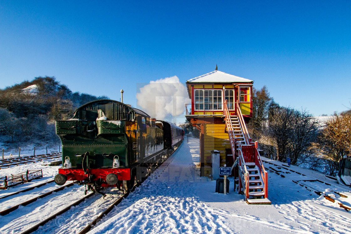 "Locomotive no. 5643, Class5600, Origin GWR in use at Embsay and Bolton Abbey Steam Railway, Yorkshire." by Peter W. Clark - 'photographer' - £10.00 "Locomotive no. 5643, Class5600, Origin GWR in use at Embsay and Bolton Abbey Steam Railway, Yorkshire." stock image