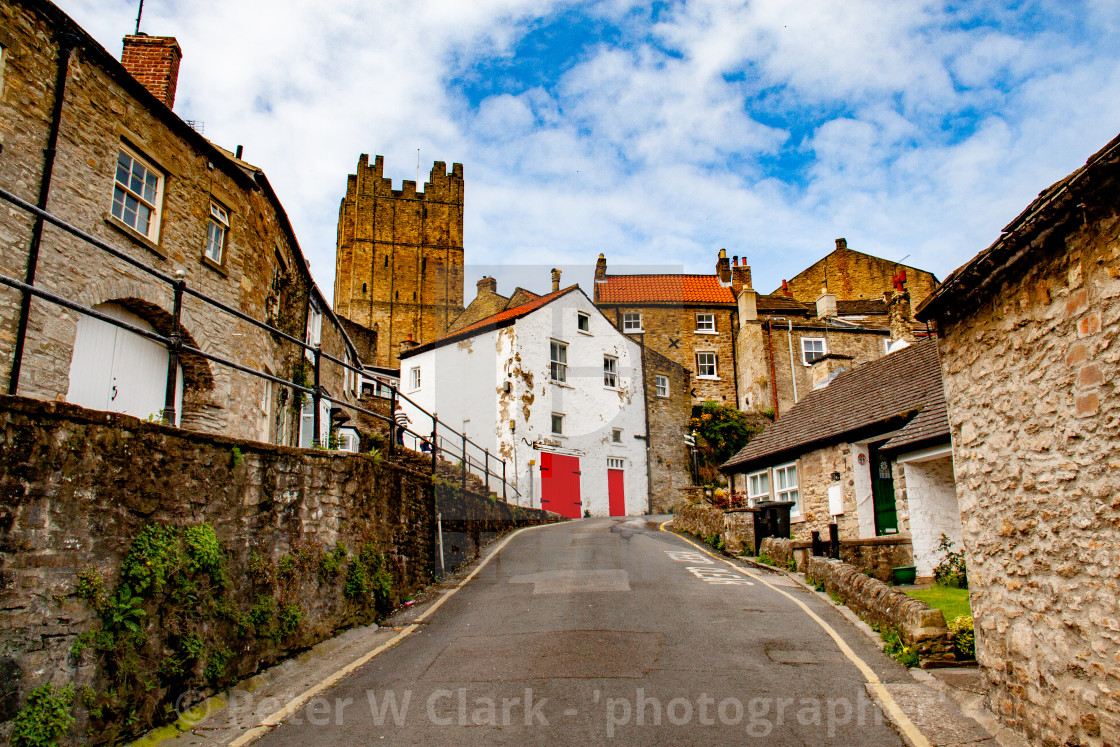 "Richmond Castle Keep, North Yorkshire." by Peter W. Clark - 'photographer' - £12.00 "Richmond Castle Keep, North Yorkshire." stock image
