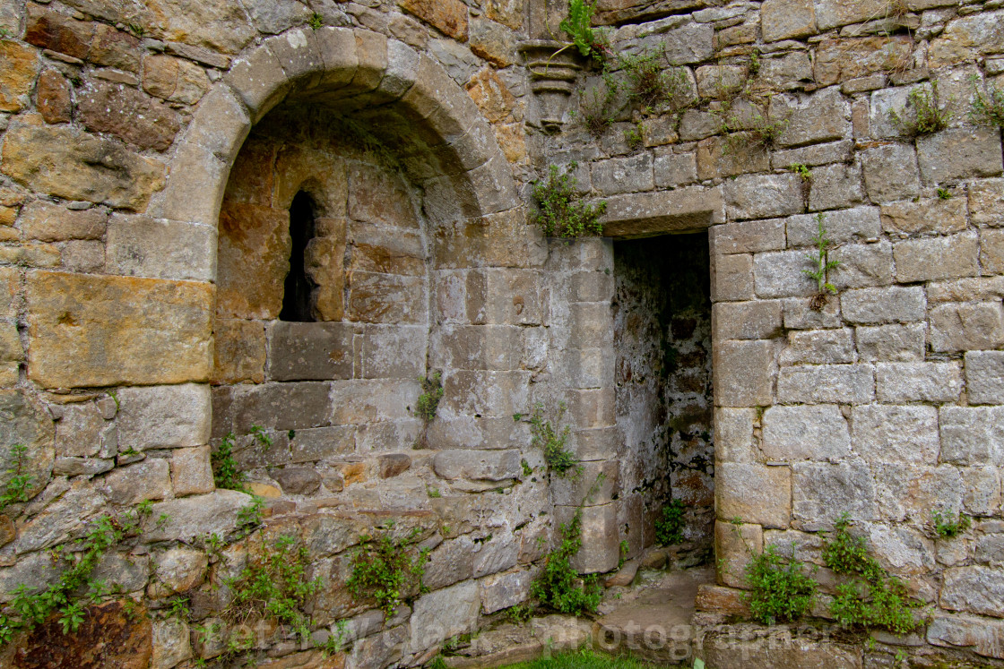 "The Ruins of The Abbey of St Agatha, Easby, Nr Richmond, Yorkshire." by Peter W. Clark - 'photographer' - £10.00 "The Ruins of The Abbey of St Agatha, Easby, Nr Richmond, Yorkshire." stock image