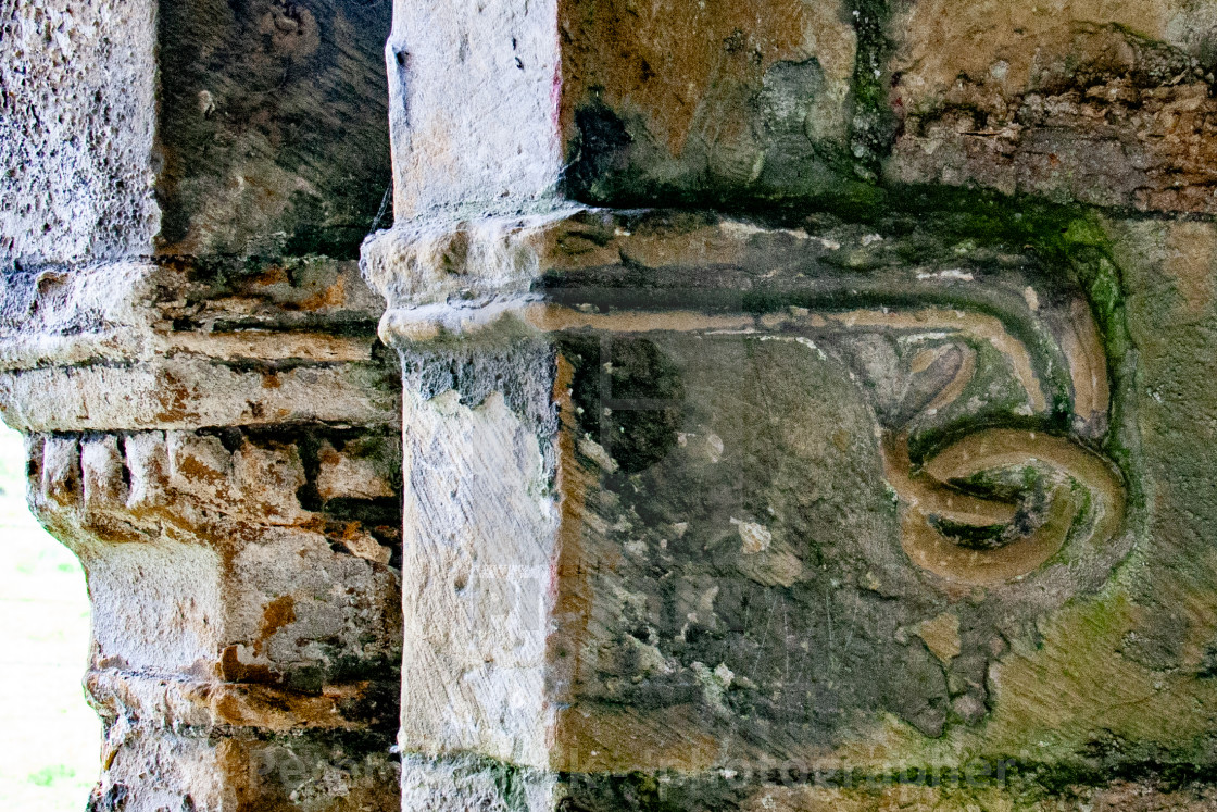"The Ruins of The Abbey of St Agatha, Easby, Nr Richmond, Yorkshire." by Peter W. Clark - 'photographer' - £10.00 "The Ruins of The Abbey of St Agatha, Easby, Nr Richmond, Yorkshire." stock image