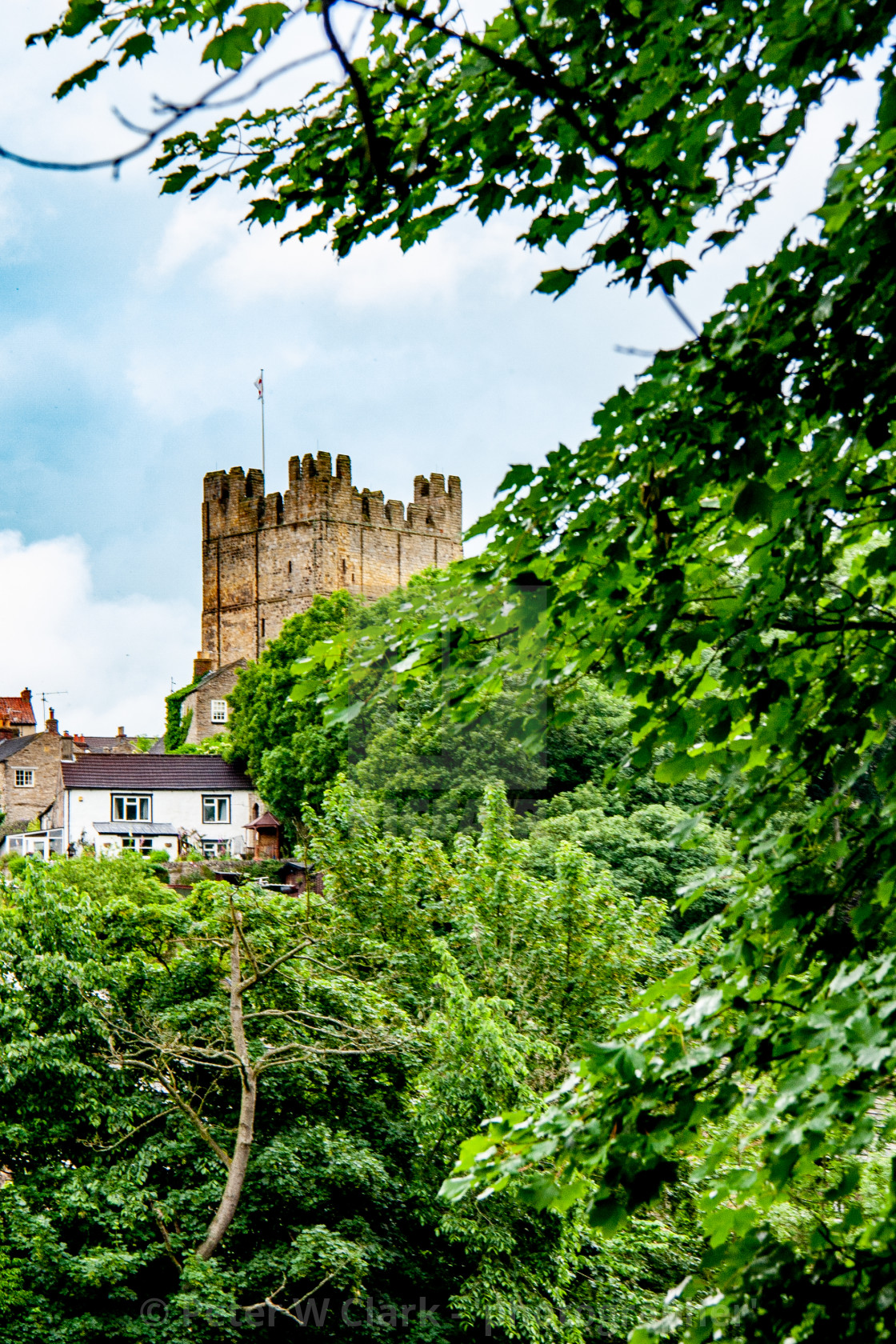 "Richmond Castle Keep, North Yorkshire." by Peter W. Clark - 'photographer' - £15.00 "Richmond Castle Keep, North Yorkshire." stock image
