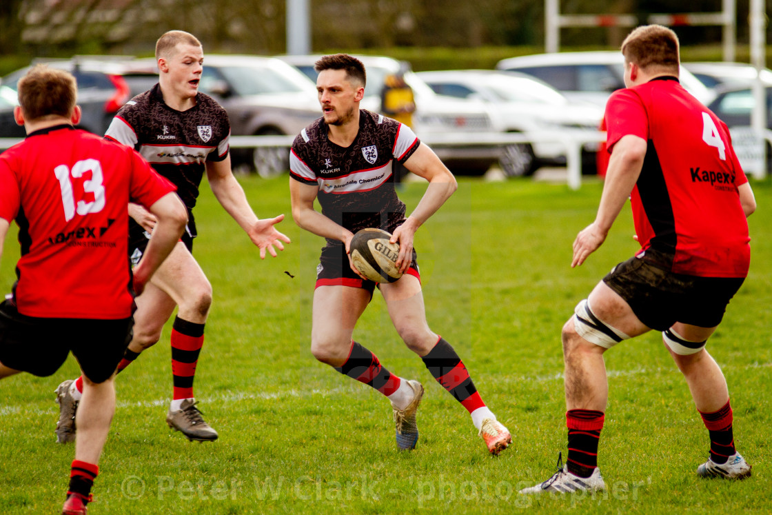 "Ilkley RUFC vs Blaydon RFC, 14/03/2020" by Peter W. Clark - 'photographer' - £8.00 "Ilkley RUFC vs Blaydon RFC, 14/03/2020" stock image