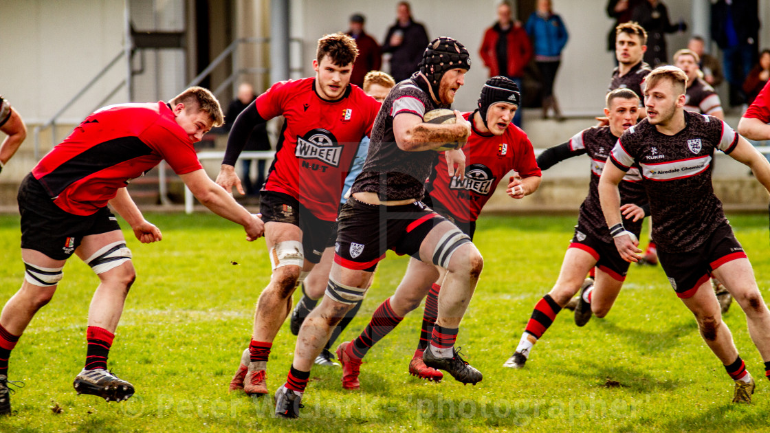 "Ilkley RUFC vs Blaydon RFC, 14/03/2020" by Peter W. Clark - 'photographer' - £8.00 "Ilkley RUFC vs Blaydon RFC, 14/03/2020" stock image