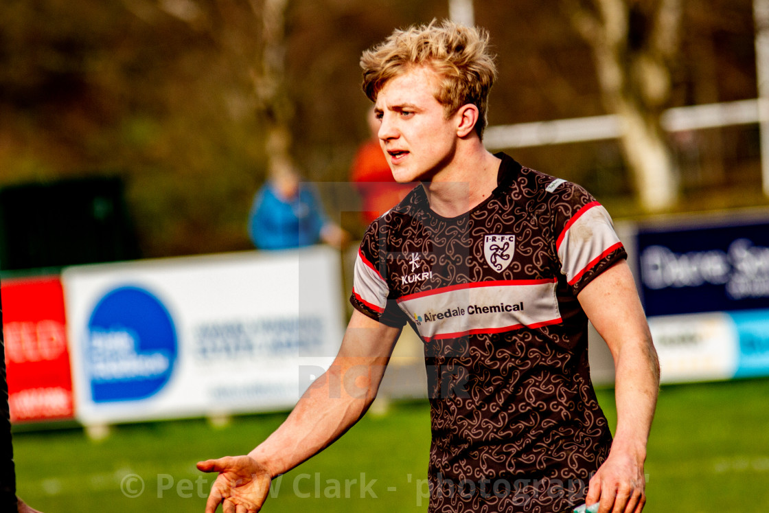 "Ilkley RUFC vs Blaydon RFC, 14/03/2020" by Peter W. Clark - 'photographer' - £8.00 "Ilkley RUFC vs Blaydon RFC, 14/03/2020" stock image