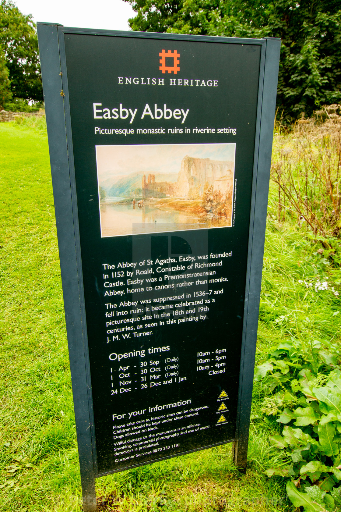 "Easby Abbey, The Abbey of Saint Agatha" by Peter W. Clark - 'photographer' - £15.00 "Easby Abbey, The Abbey of Saint Agatha" stock image