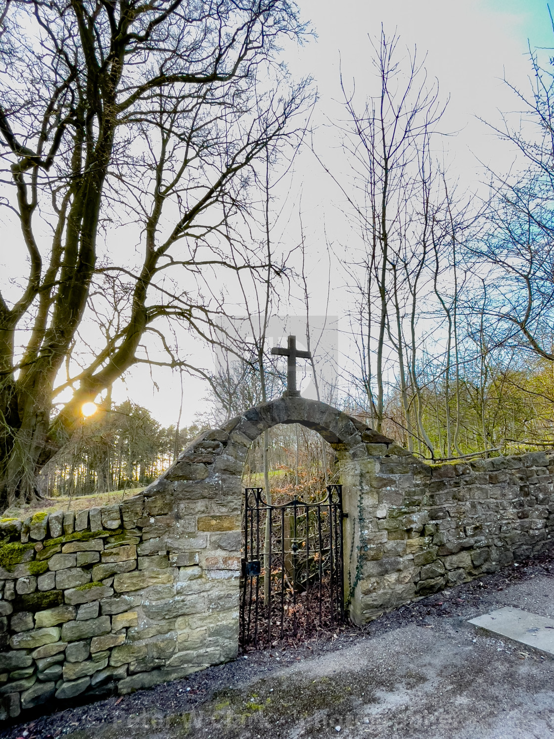 "The Approach Road, Calvary, Stations of the Cross, Ilkley, West Yorkshire, England." by Peter W. Clark - 'photographer' - £15.00 "The Approach Road, Calvary, Stations of the Cross, Ilkley, West Yorkshire, England." stock image