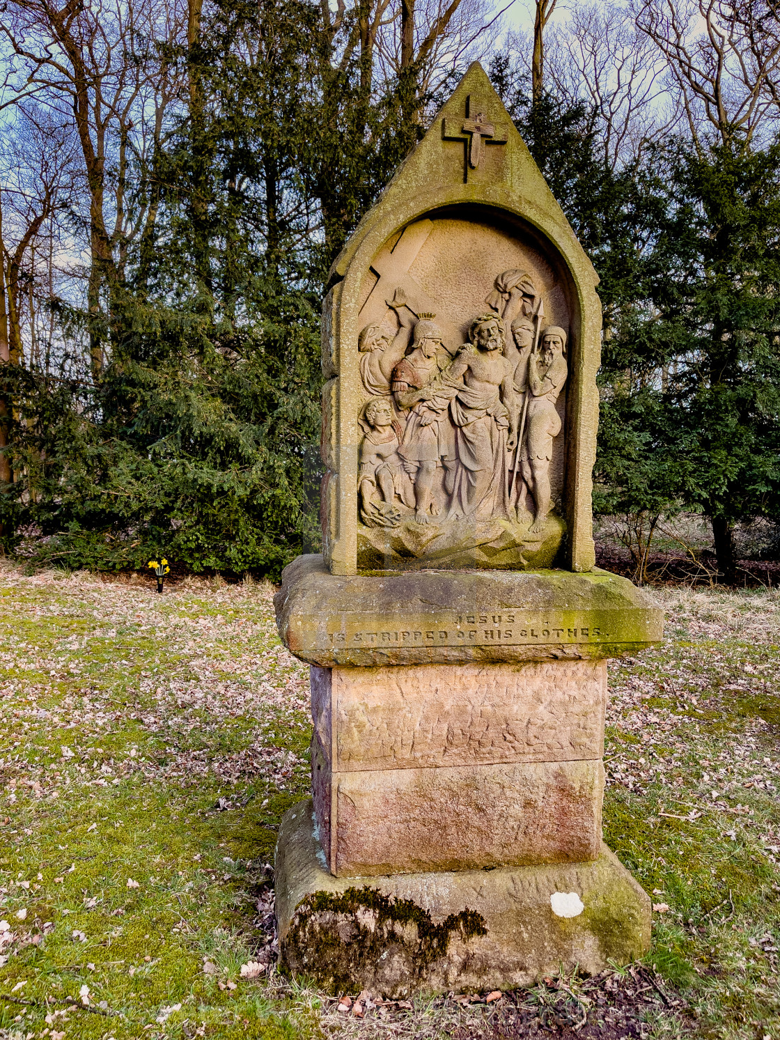 "Calvary, Stations of the Cross, Jesus is stripped of his clothes. Ilkley, West Yorkshire, England." by Peter W. Clark - 'photographer' - £15.00 "Calvary, Stations of the Cross, Jesus is stripped of his clothes. Ilkley, West Yorkshire, England." stock image
