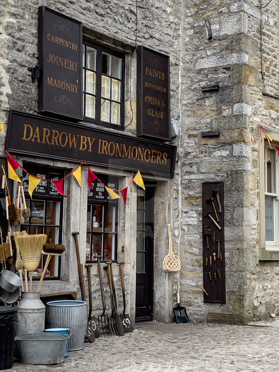 "Grassington, Ironmonger Shop" by Peter W. Clark - 'photographer' - £10.00 "Grassington, Ironmonger Shop" stock image
