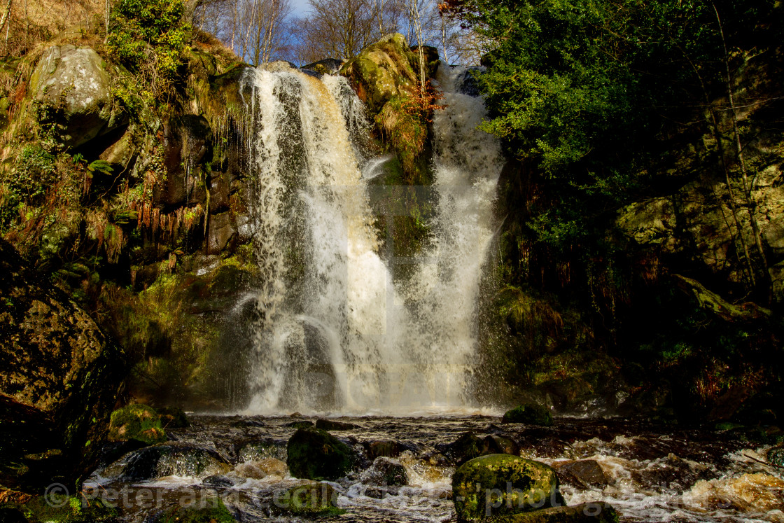 "Posforth Gill Falls, Bolton Abbey Estate" stock image