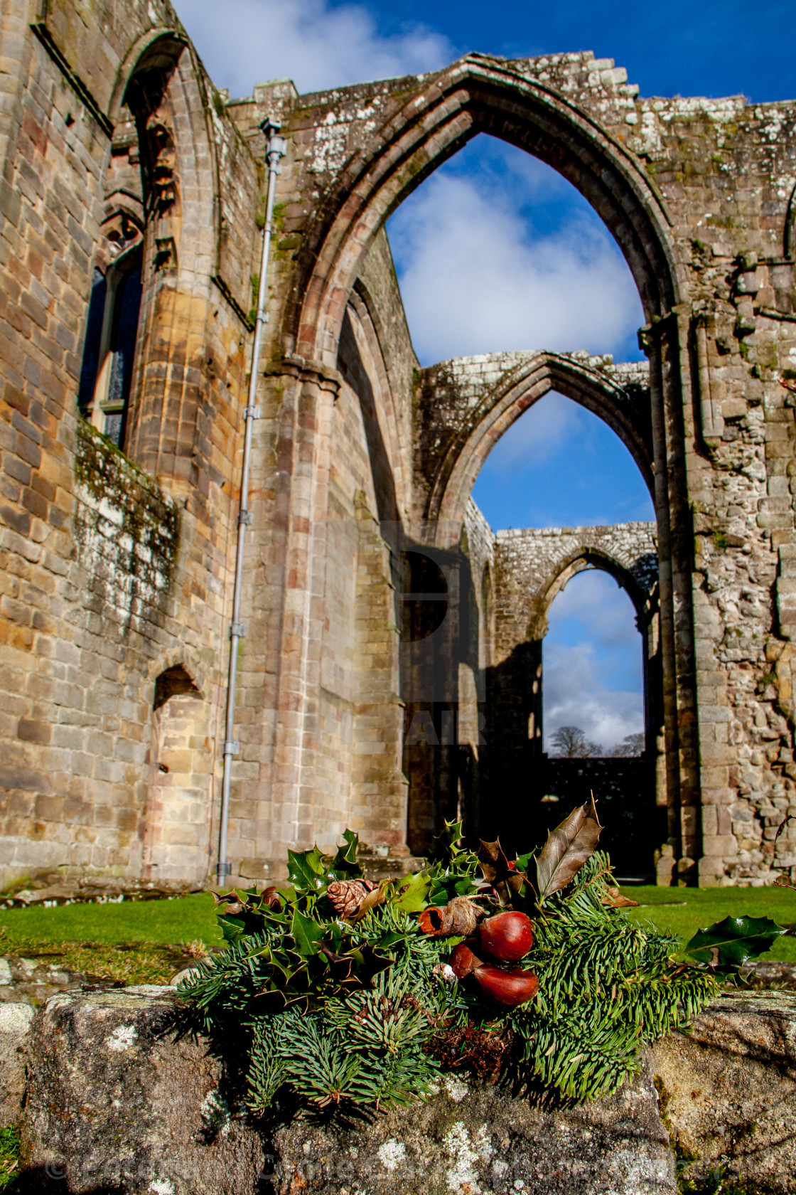 "Bolton Priory, the ruins" stock image