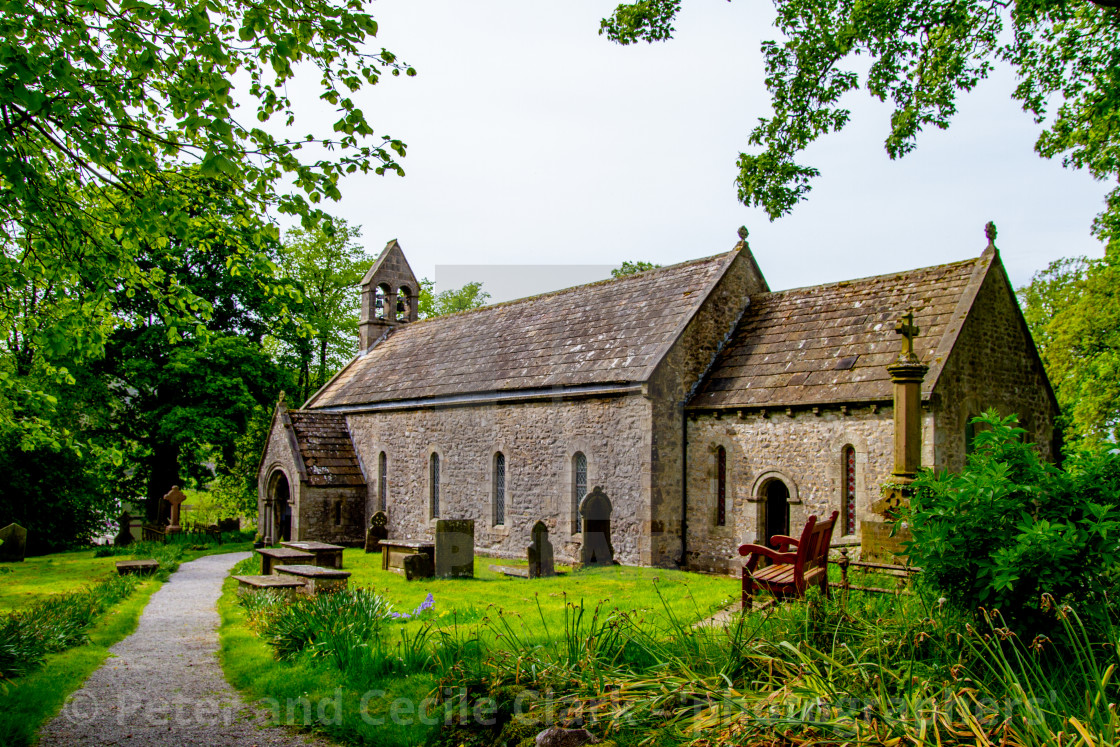 "St Mary's Church, Conistone in Wharfedale" stock image