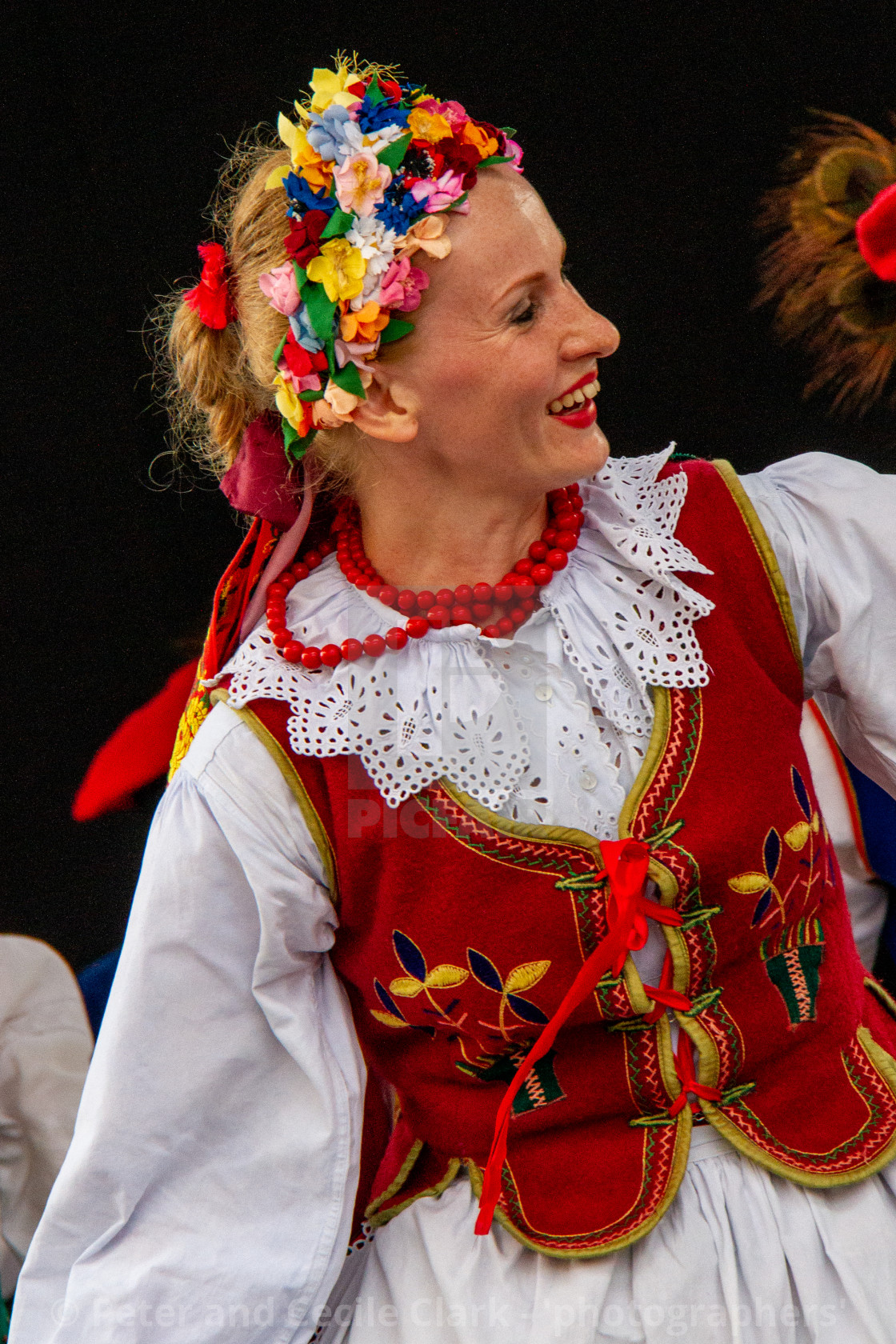 "Photographs of participants at theInternational Festival of Children and Youth Folk Groups. Krakow, Poland.2013" stock image