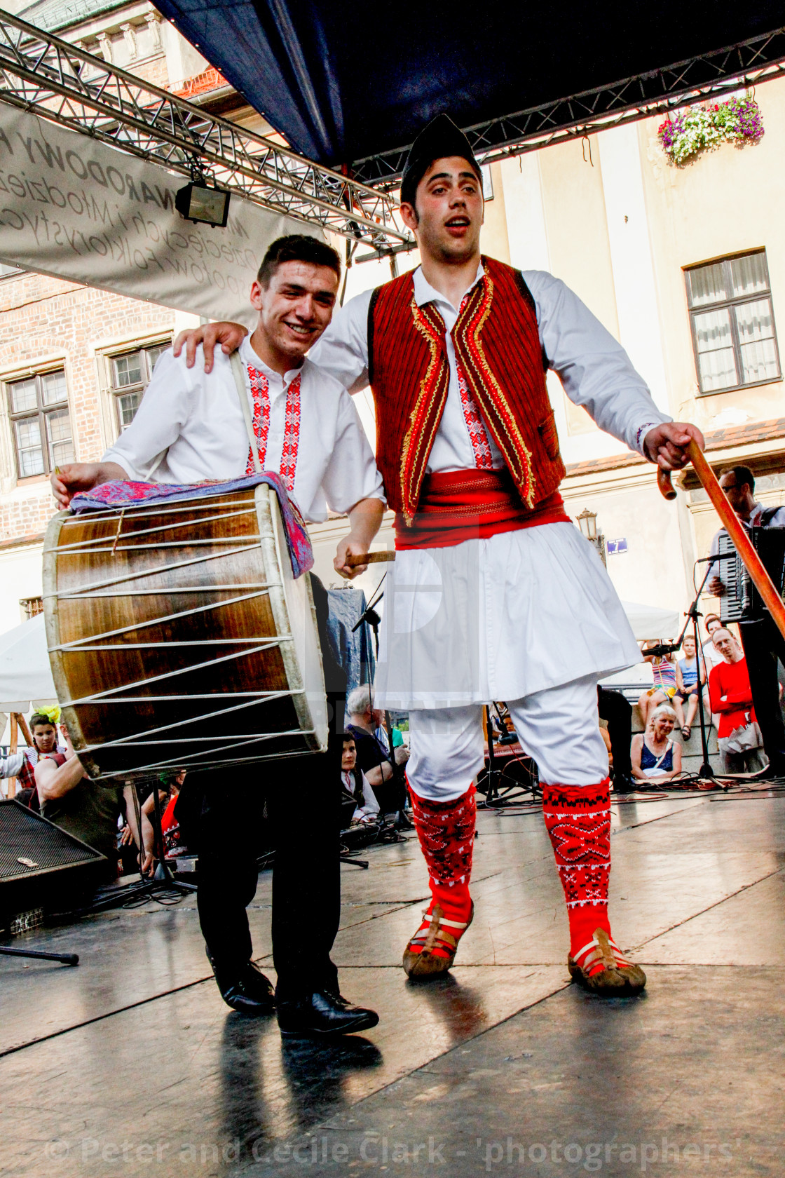 "Photographs of Participants at the International Festival of Children and Youth Folk Groups. Krakow, Poland.2013" stock image