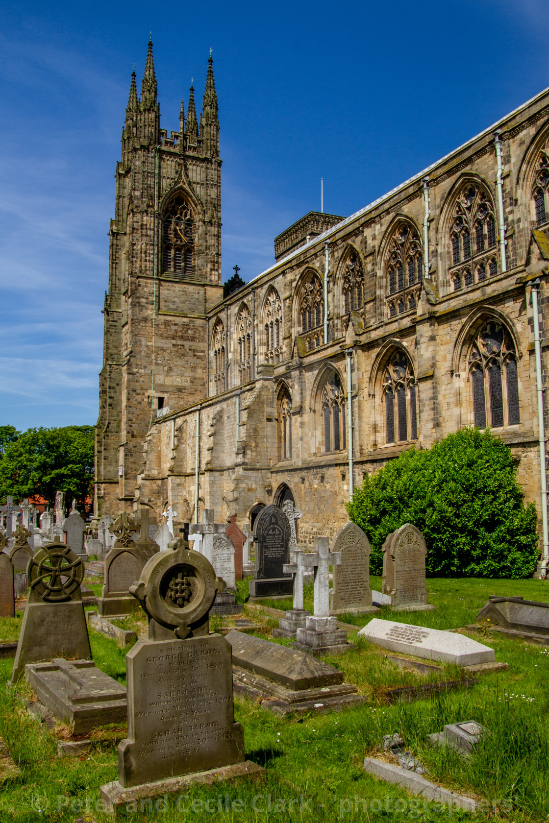 "Priory Church of St Mary, Bridlington." stock image