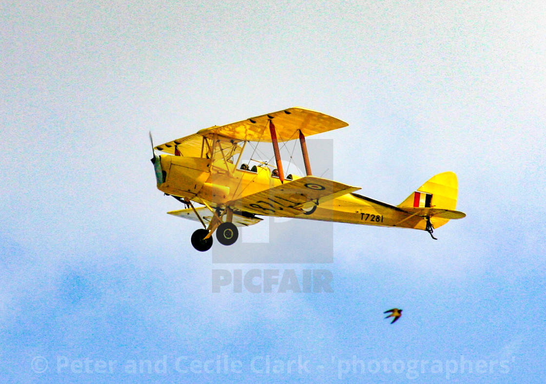 "De Havilland Tiger Moth II BI Plane" stock image