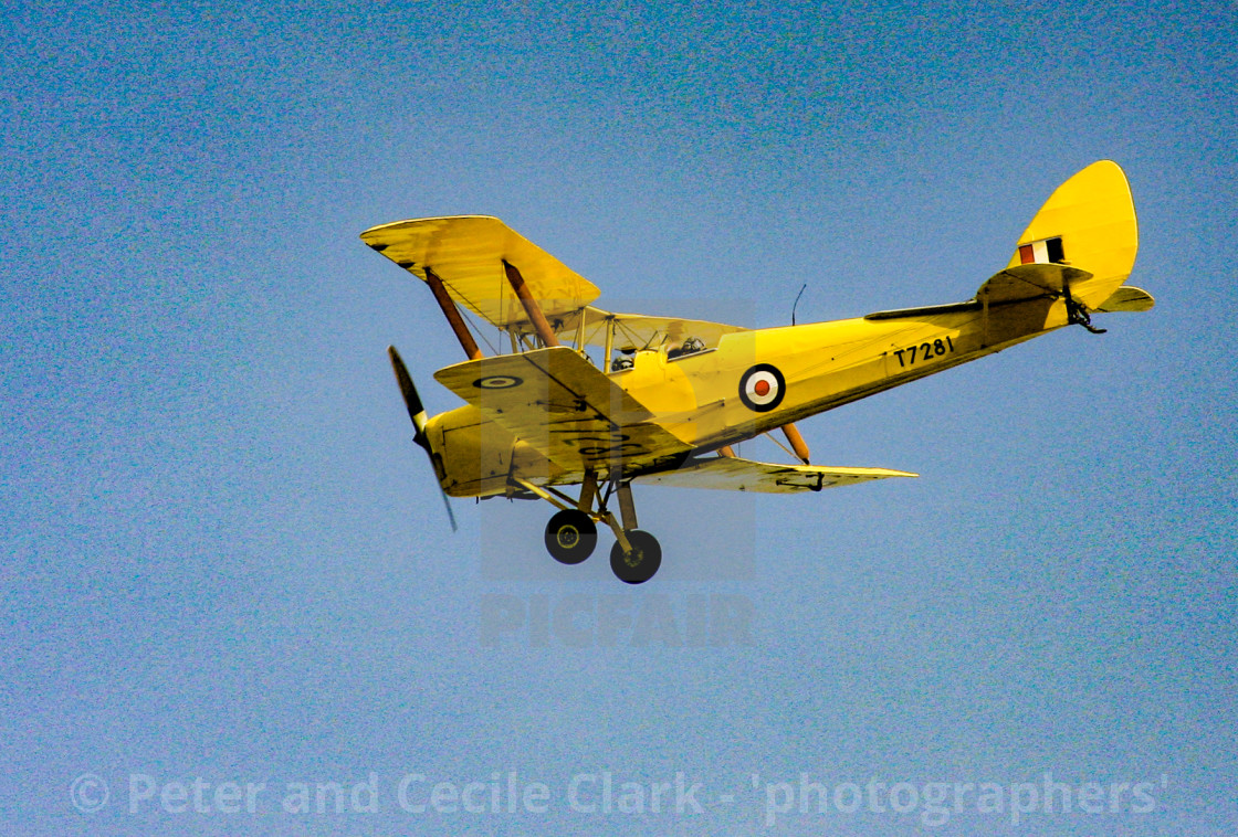 "De Havilland Tiger Moth II BI Plane" stock image