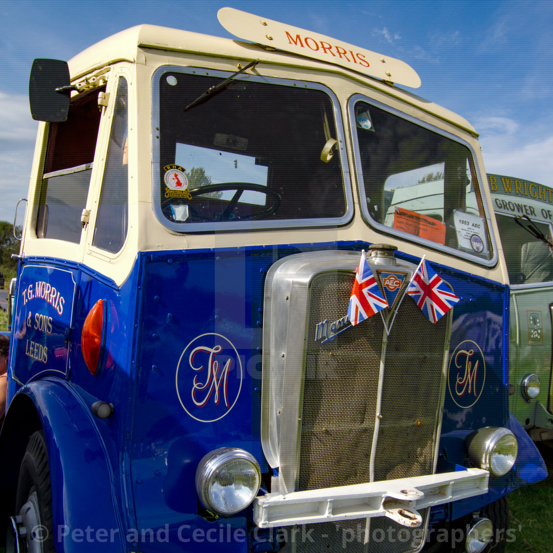 "1953 AEC Mammoth Truck on Display at Otley 2012 Vintage Transport Extravaganza" stock image