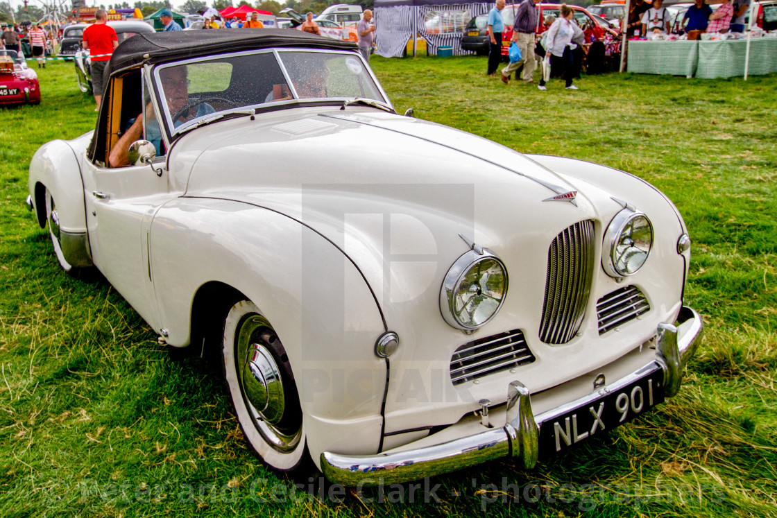 "Jowett Jupiter on display at Otley 2012 Vintage Transport Extravaganza" stock image