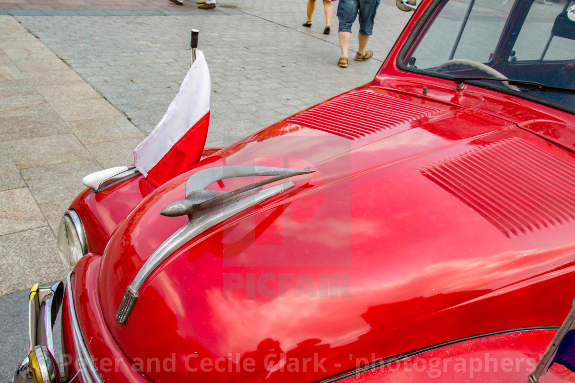 "The Polish Road of Fiat, Krakow 2013, June 20th-23rd" stock image