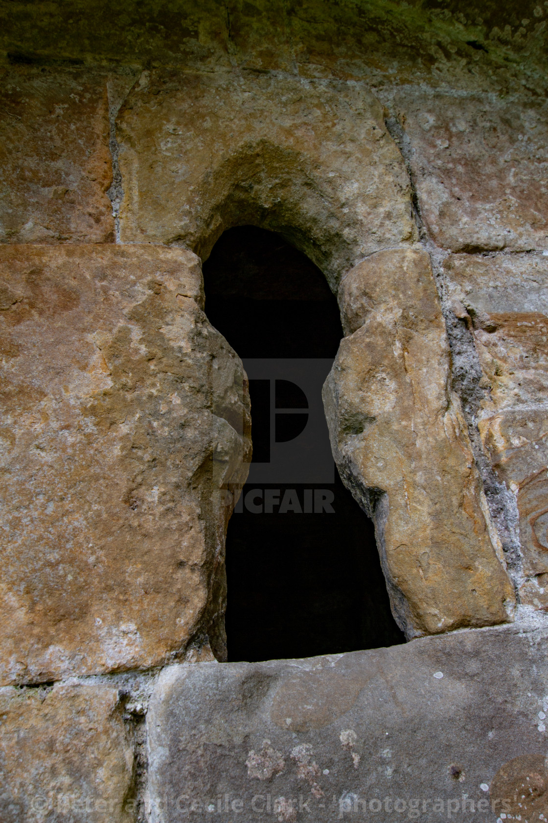 "The Ruins of The Abbey of St Agatha, Easby, Nr Richmond, Yorkshire." stock image