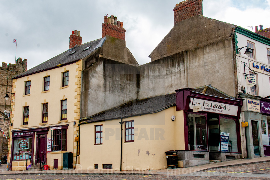 "Richmond, North Yorkshire, Streets and Shops" stock image