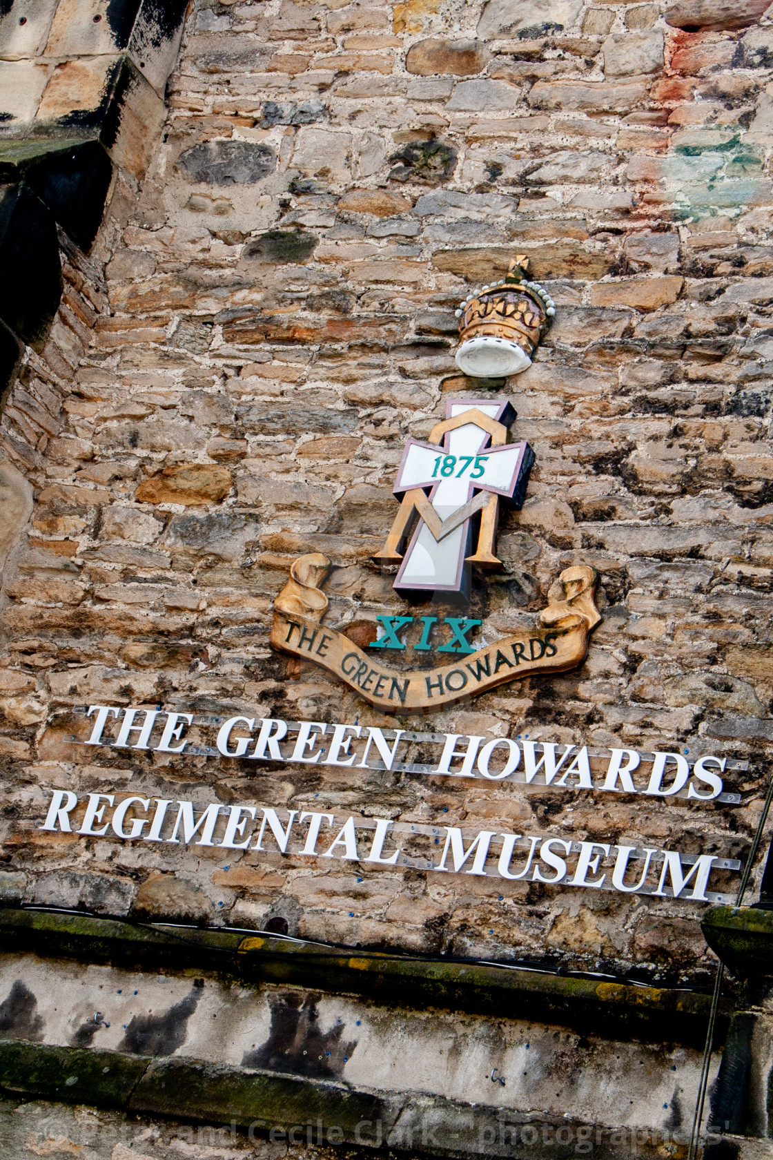 "The Green Howards Regimental Museum, Richmond, North Yorkshire." stock image