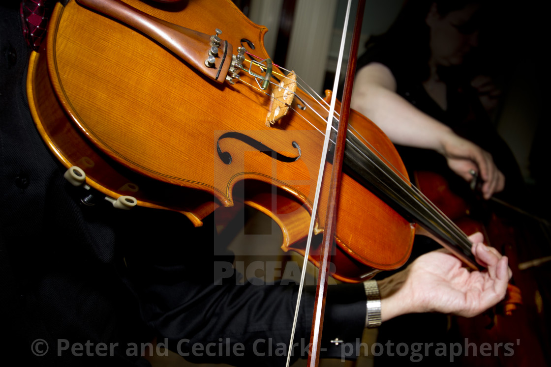 "Playing the Violin" stock image