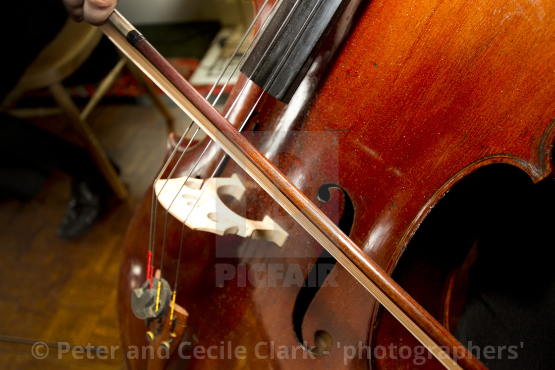 "Playing the Cello" stock image