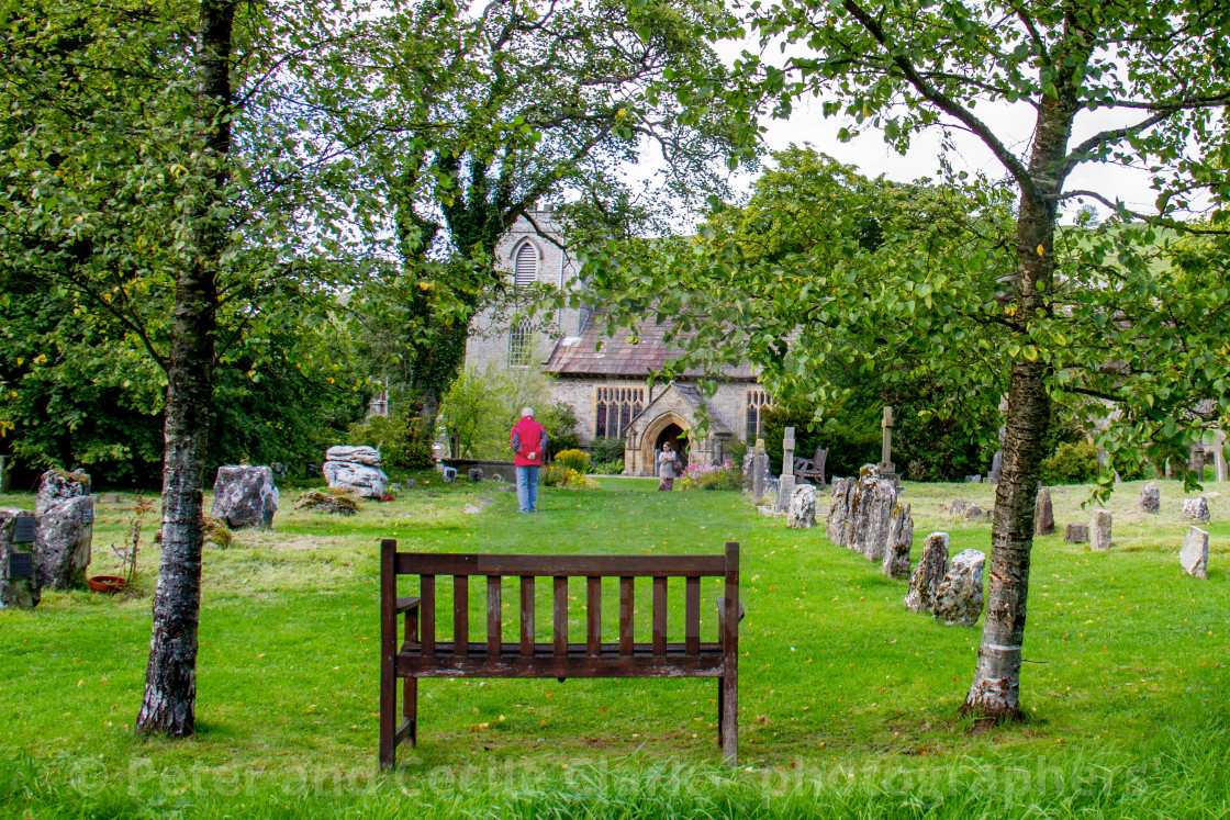 "St Mary's Church, in Kettlewell a Yorshire Dales Village." stock image