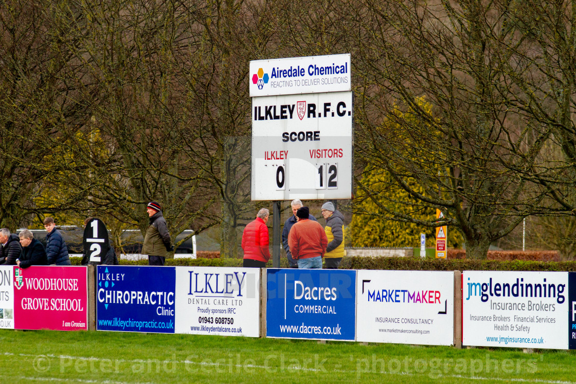 "Ilkley RUFC vs Blaydon RFC, 14/03/2020" stock image