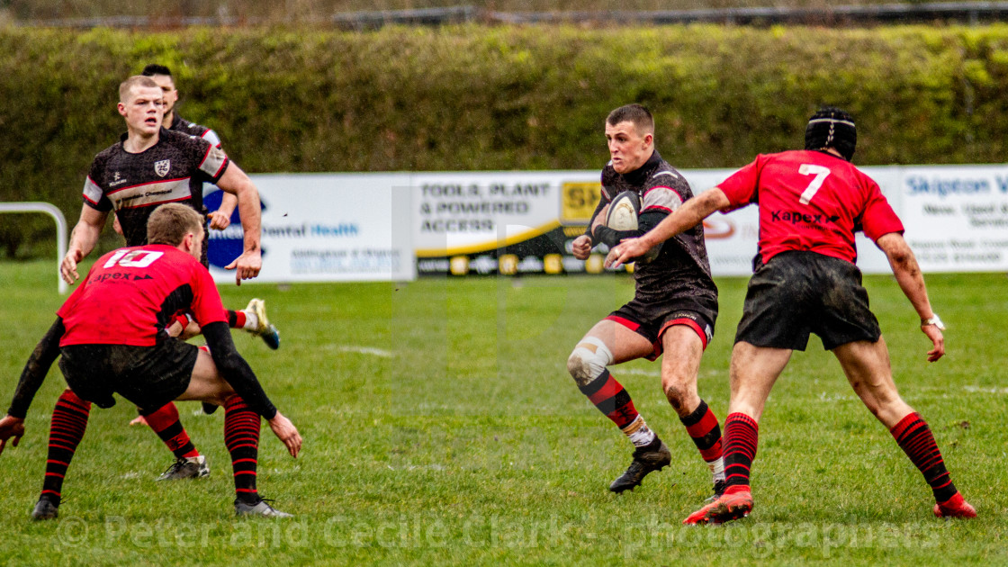 "Ilkley RUFC vs Blaydon RFC, 14/03/2020" stock image