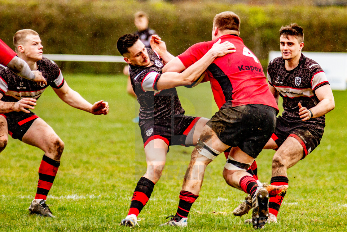 "Ilkley RUFC vs Blaydon RFC, 14/03/2020" stock image