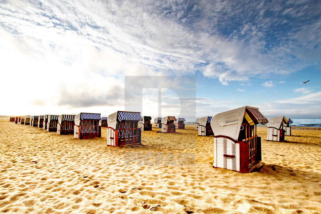 "Swinoujscie Beach, Poland, a Leisure and Sporting Attraction for Visiting Holidaymakers" stock image