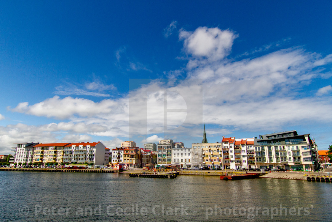 "Swinoujscie, Photographs of a Polish Seaport. Jetty and dock" stock image