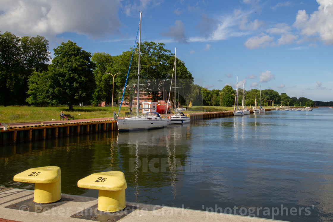 "Swinoujscie, Photographs of a Polish Seaport. Mooring Bollards." stock image