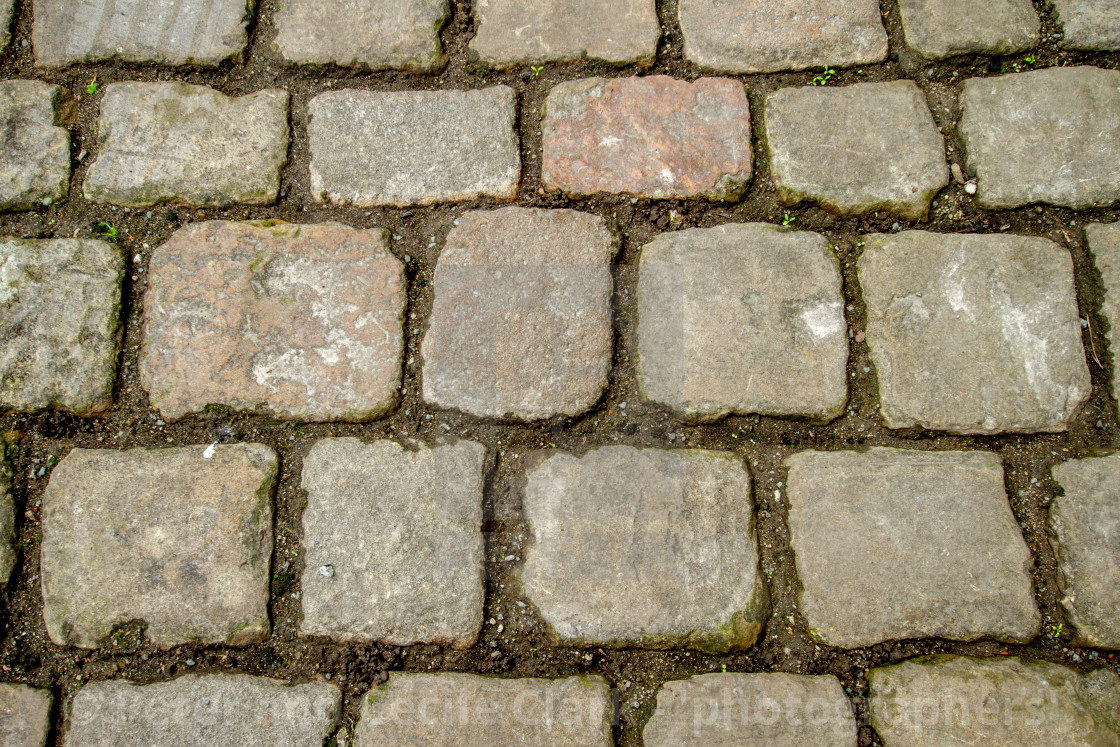 "Stone Setts in Kettlewell, a Yorkshire Dales Village." stock image