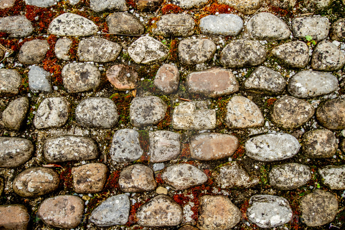 "Stone Cobbles in Kettlewell, Wharfedale," stock image