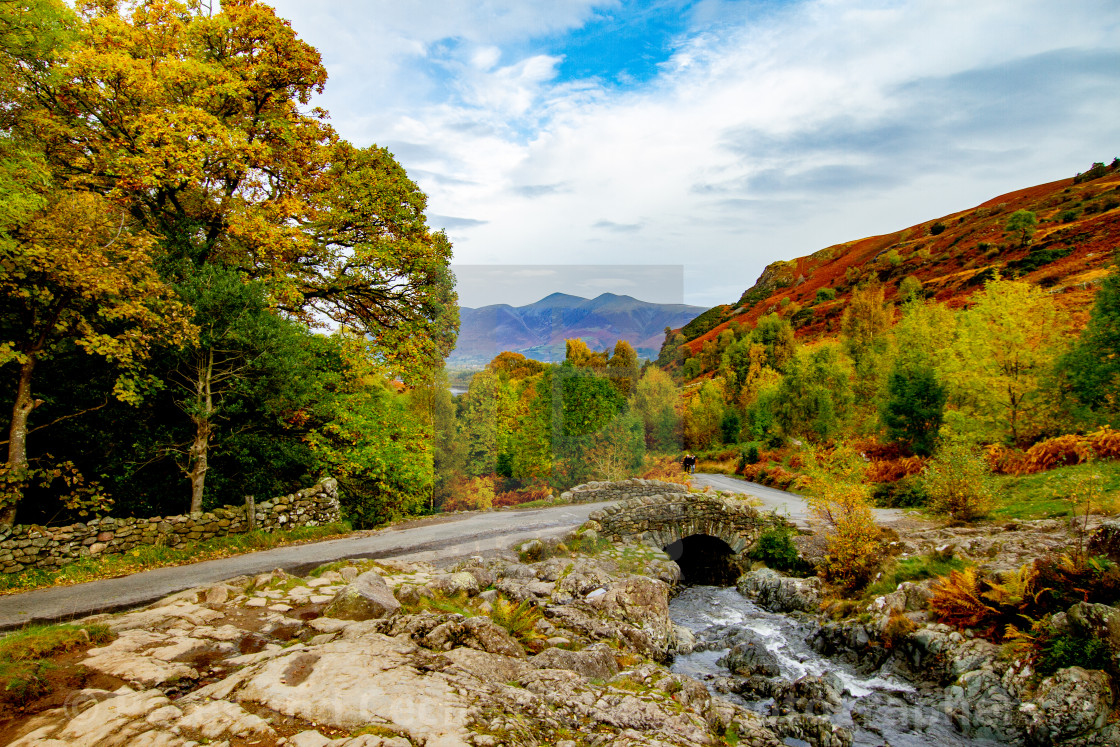 "Ashness Bridge, Lake District, England" stock image