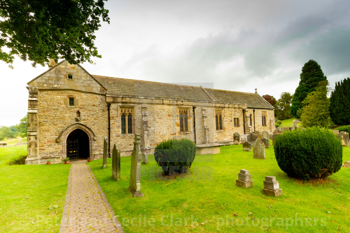 "Parish Church of Saint Agatha, Easby, near Richmond, North Yorkshire." stock image